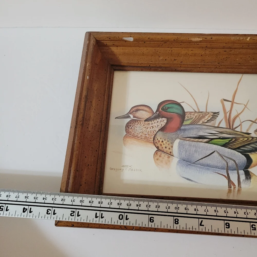 Vintage 70s Gregory E. Meisser Mallard Watercolor print